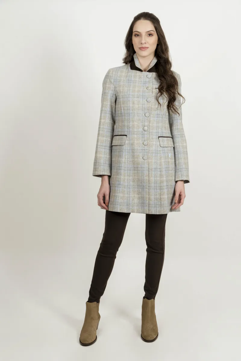 Hartwell Anna Coat - Blue Check-3